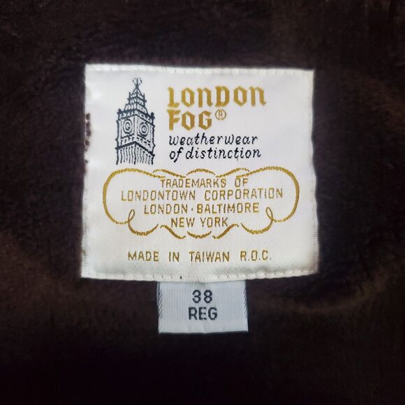 Men's Vintage 70's London Fog Brown Short Coat - Picture 8 of 8